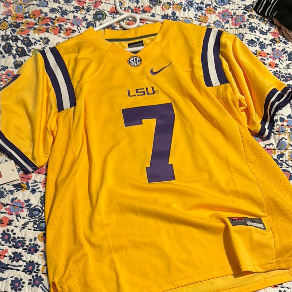 Nike LSU Yellow Football Jersey